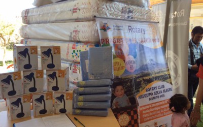 Donaties van Rotaryclub Selva Alegre en Yorba Linda (USA)