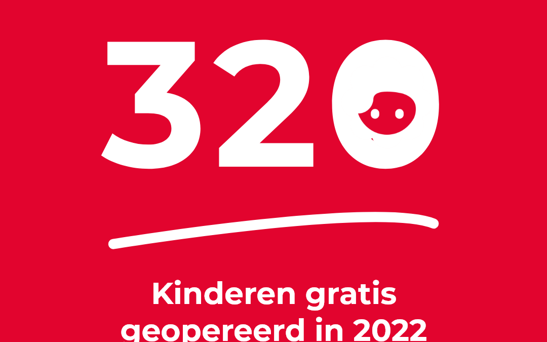 O.a. 320 kinderen gratis geopereerd in 2022